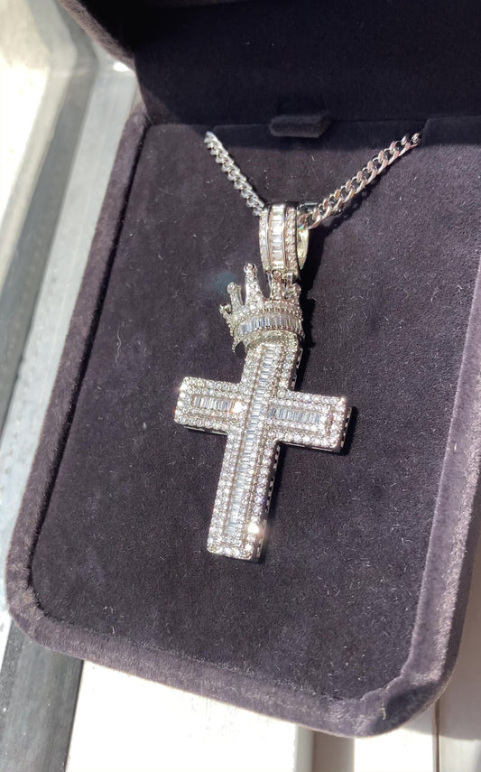 Crown Cross Necklace